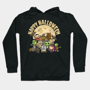 Halloween Monsters Happy Halloween Cute Hoodie